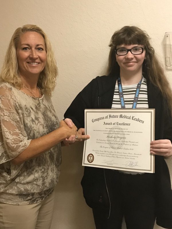 Congrats to Kimberly Hargrave, receiving the Congress of Future Medical Leaders Award for Excellence